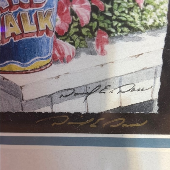 David Doss signed Disney Boardwalk picture with Black Frame - Picture 3 of 9